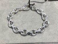 Bracciale Fidia in argento catena maglia alternata B731/aB804A