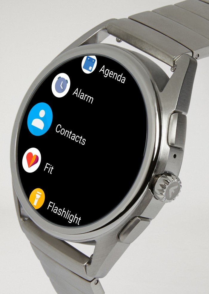 EMPORIO ARMANI ART5006 Smartwatch touchscreen con cassa e bracciale in  acciaio color silver. Online shopping for watches Emporio Armani