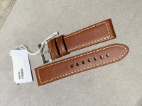 Cinturino Hamilton Khaki cuoio con impunture 22 mm