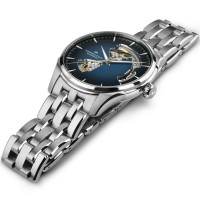 Hamilton JAZZMASTER open heart automatico blu degrade' H32675140